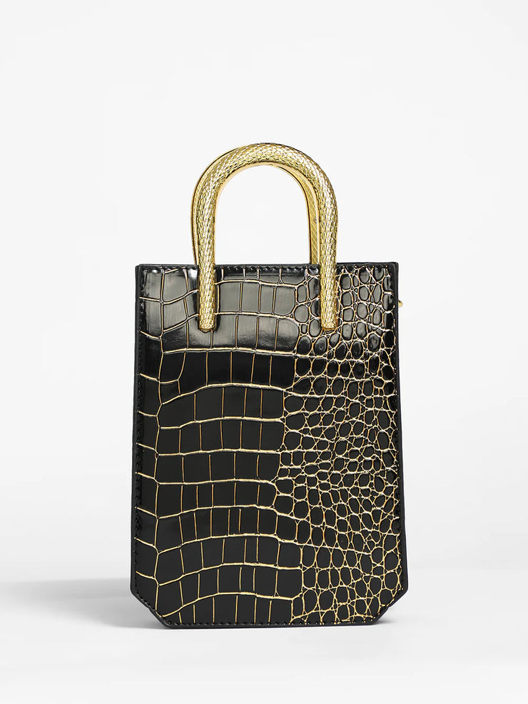 Love 2 Bag's 🖤 Serpent Chic 👜  Textured Vegan Leather Handbag