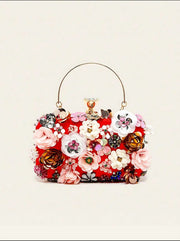 Love 2 Bag's 3D Flower Evening Clutch Rhinestone Handbag